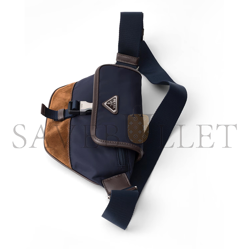 PRADA RE-NYLON AND LEATHER BELT BAG 2VH176 (18*15*5cm) PRADA RE-NYLON AND LEATHER BELT BAG 2VH176 (18*15*5cm)
